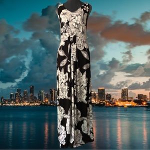 Adrienne Vittadini tropical floral comfy stretch maxi